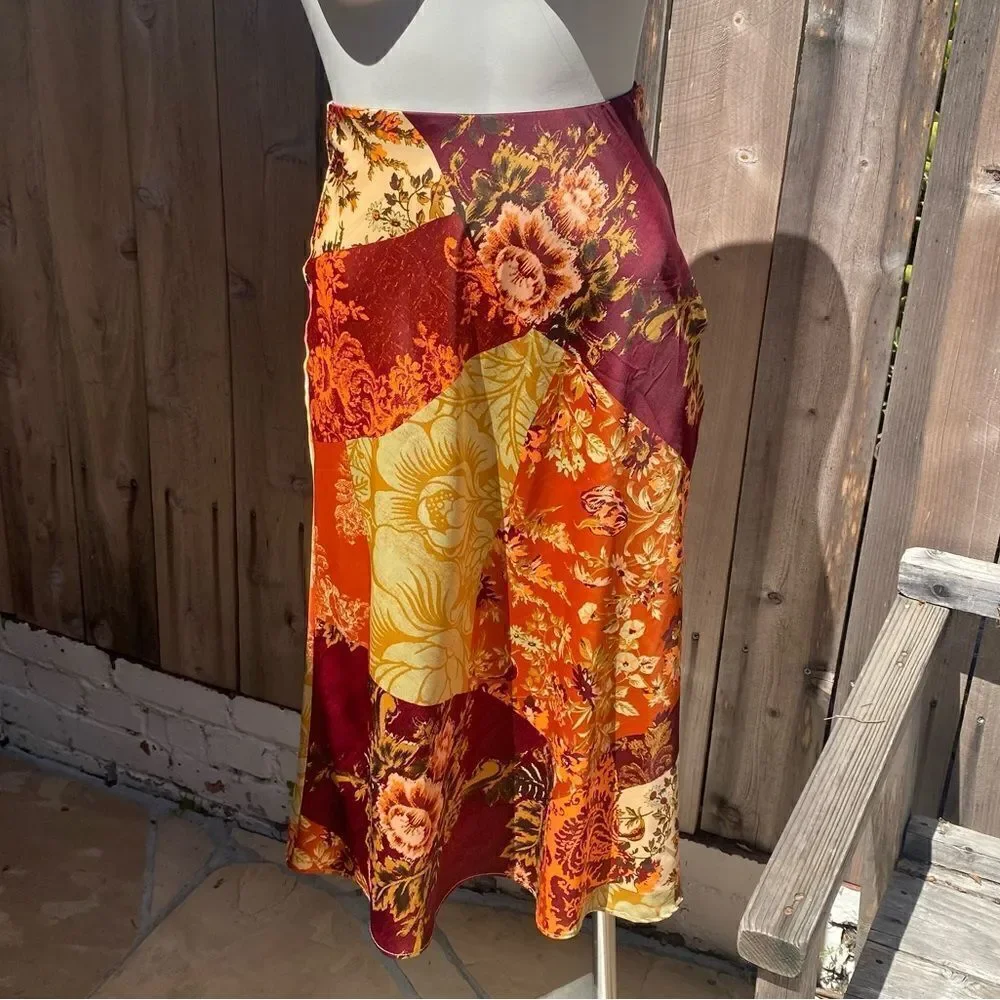 UO Molly Slinky midi slip skirt size XS
